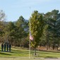 Flag at cemetery